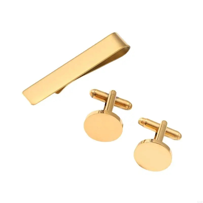 Angelady A52E Manschettenknopf Set Modern - Edelstahl Unisex