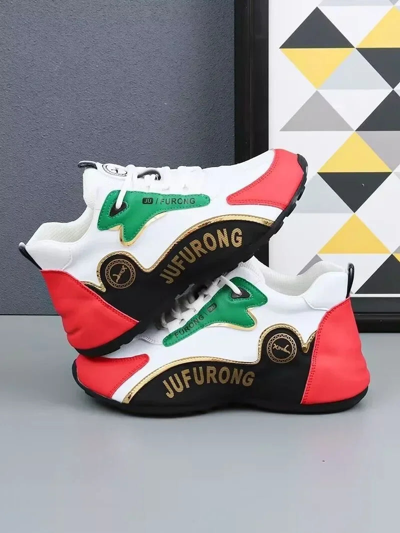 Man 2024 Luxury Sneakers Sports Shoe Women Casual Sneakers Chunky Sneakers Couples New Designer Soft-soled Leather Running Shoes