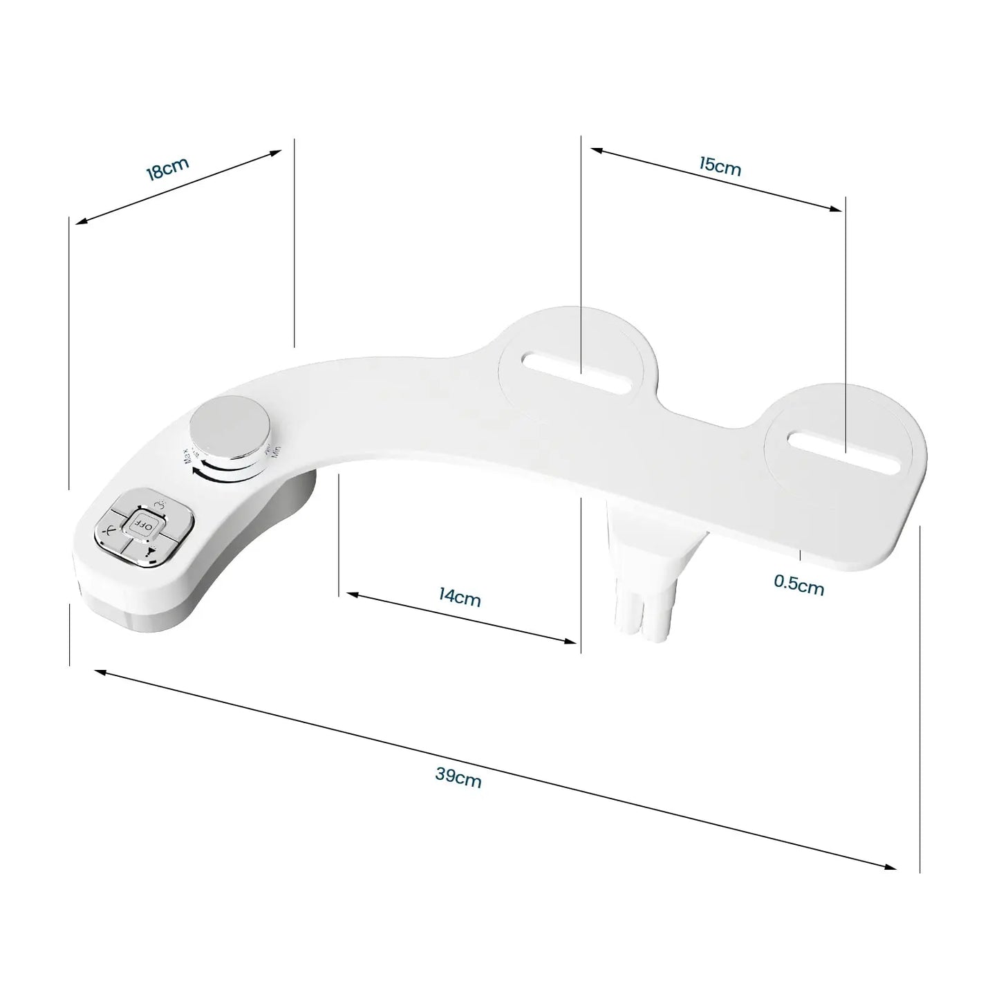 Bidet 2025: SAMODRA Button Non-Electric Self Cleaning - Dual Nozzle Fresh Water Collection