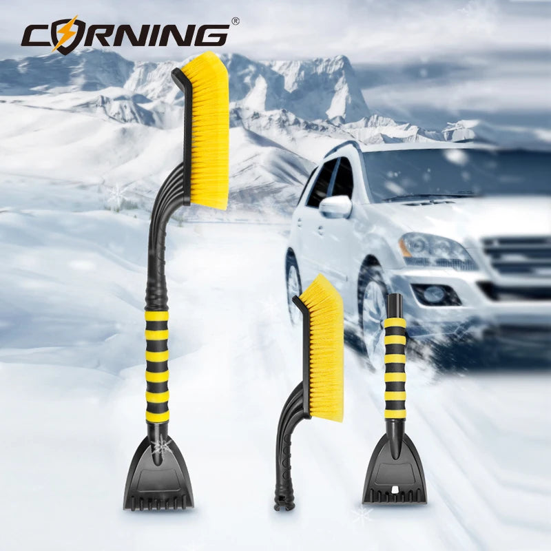 Perie de zăpadă auto extensibilă curățare îndepărtare lopată răzuitor iarnă perii auto parbriz degiver remover instrumente de spălare defroster