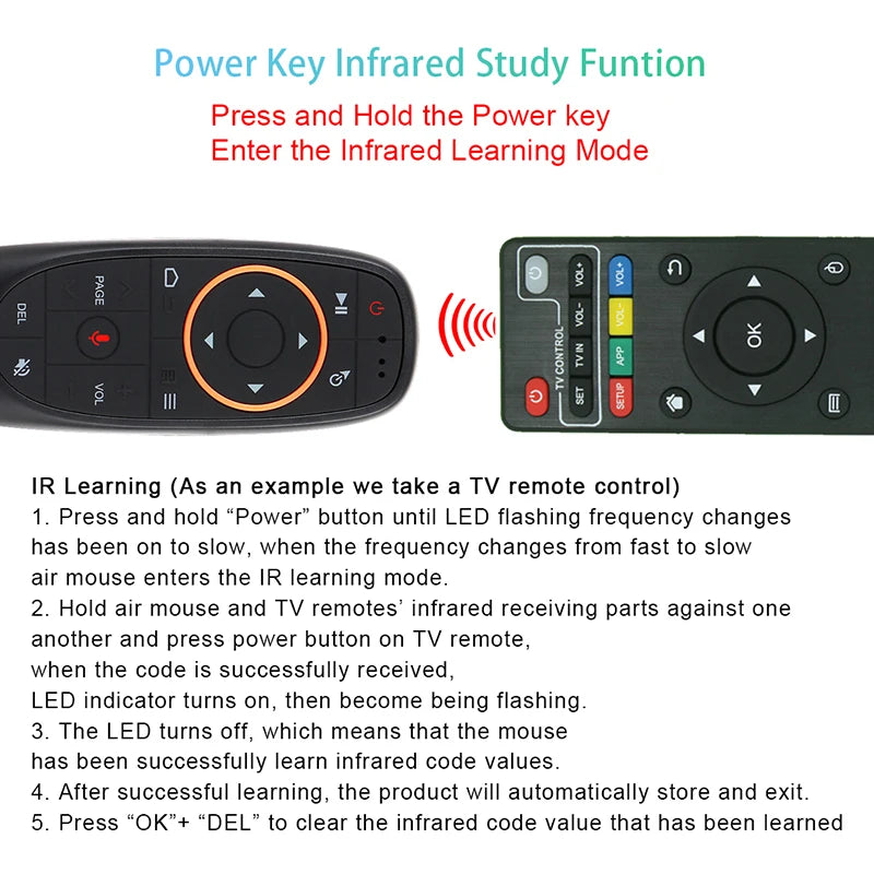 kebidumei G10S PRO Air Mouse Stimme - 2.4G BT IR Gyroskop
