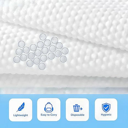 BIOSSANCE Premium Einweg-Badetuch - 100% Baumwolle, groß