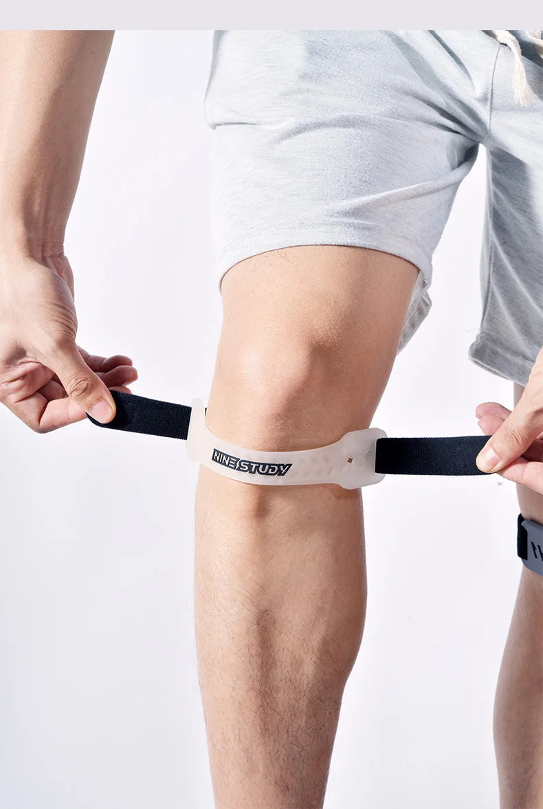 Knieschoner 2025: 1 Stück PVC Patella Gurt Knieschoner Support - Fitness Sport Gym Training Laufen Verstellbares Band Knieschutz