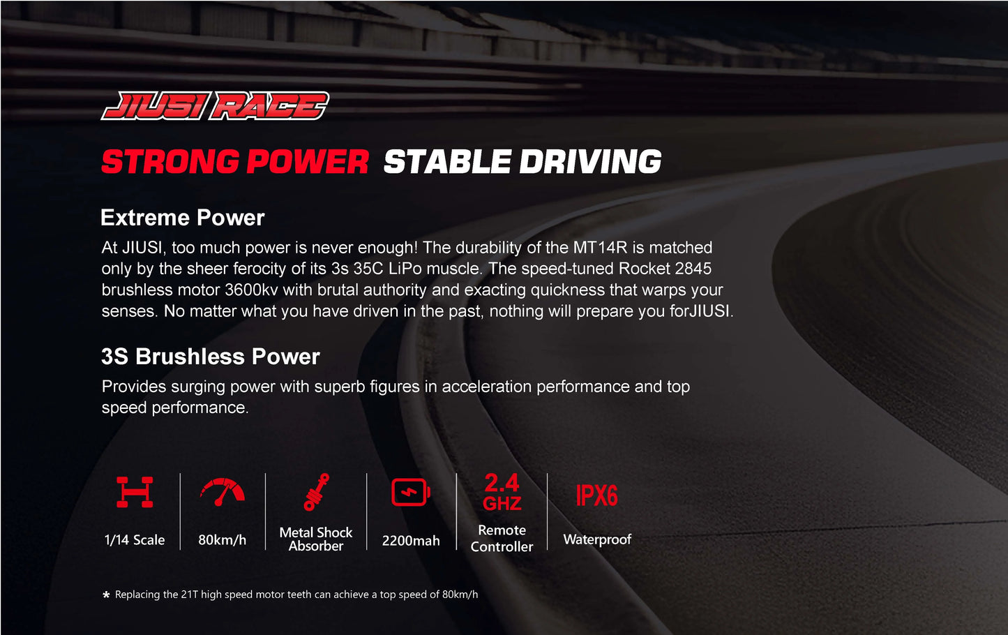 RC-Rennwagen 2025: Teeggi 1:14 High Speed Rc Off-road Car 4WD 100KM/H - Brushless Motor 3S Remote Control Drift Racing Cars Toys For Childrens Gift Collection