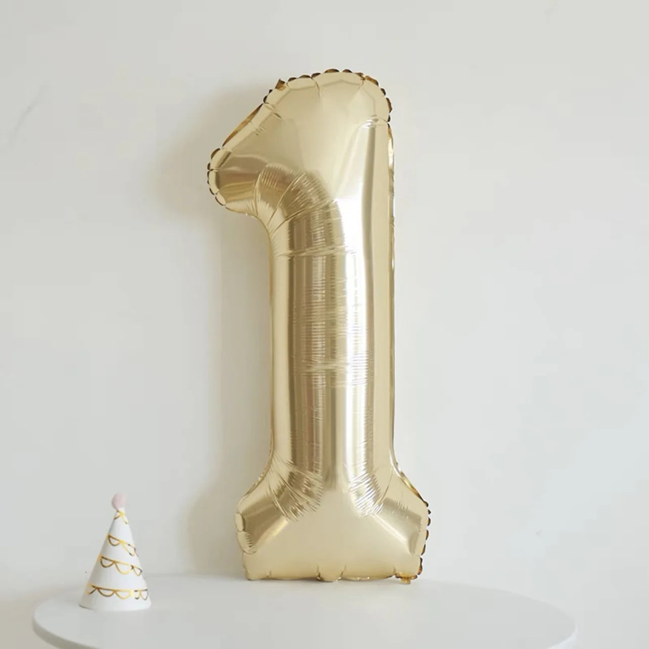 MicroPlush 40Zoll Digital Ballon Gold - Folie Zahl 0-9