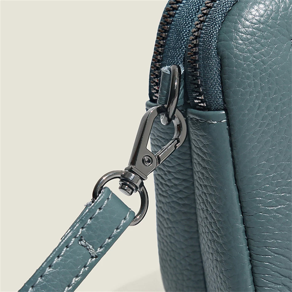 Echtes Leder Tasche Luxus Frauen Crossbody Tasche Für Frau Weiblich Einfarbig Clutch Handy Taschen Schultertasche Messenger Tasche Sac