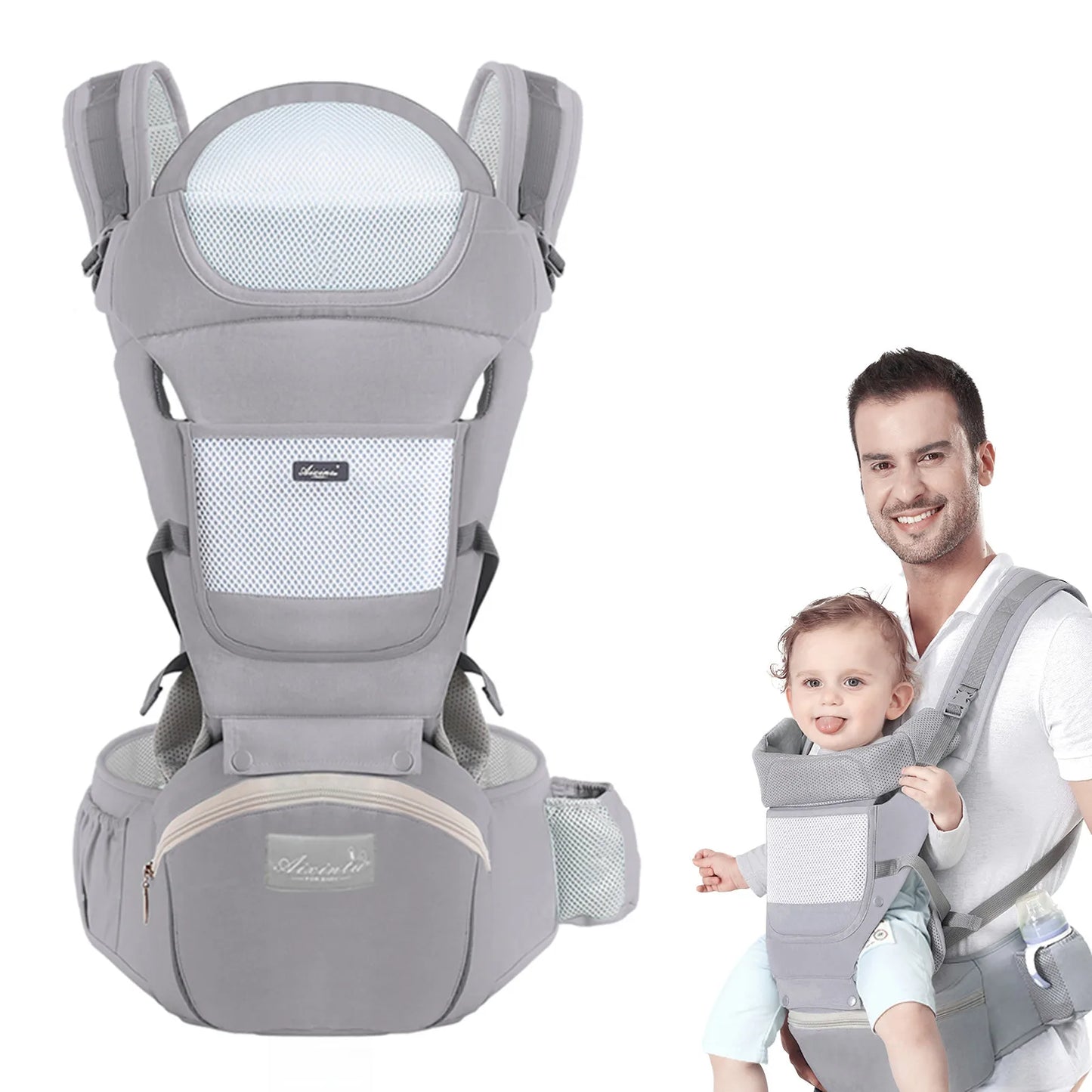 Babytrage 2025: dajinbear Baby Carrier Ergonomic Infant Multifunctional Waist Stool - Newborn Toddler Multi-use Before After Kangaroo Bag Accessories Collection