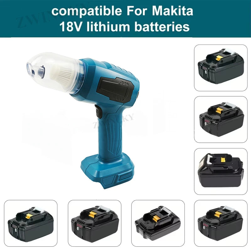 Handheld Staubsauger Für Makita 18V Batterie Tragbar Staubsauger Gebläse Kraftvoll Staub Buster Drahtlos Staubsauger Für Auto Heim Reinigung