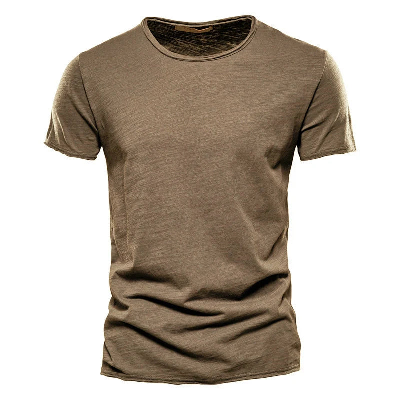 AIOPESON T-Shirt Casual Leicht - 100% Baumwolle Kurzarm