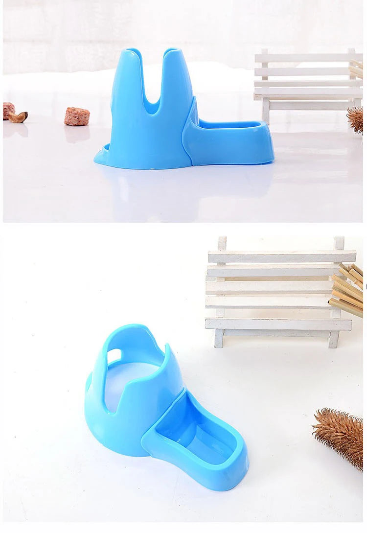 New Pet Hamster Automatic Feeder Small Hedgehog Golden Bear Feeder Water Dispenser Vertical Ball Water Bottle Pet Supplies
