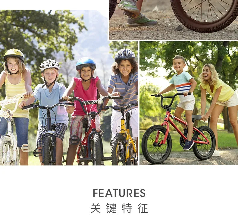 Kinder-Fahrrad 2025: Disc Brake Children's 16-inch Mountain Bike with Auxiliary Wheels - for Boys and Girls 6-12 Years Old Pedal Children's Bicycle Collection