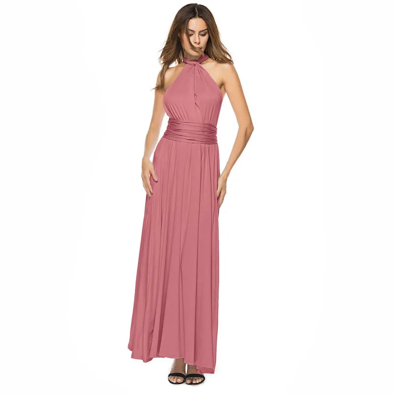 Sexy Women Boho Maxi Club Dress Red Bandage Long Dress Party Multiway Bridesmaids Convertible Infinity Robe Longue Femme