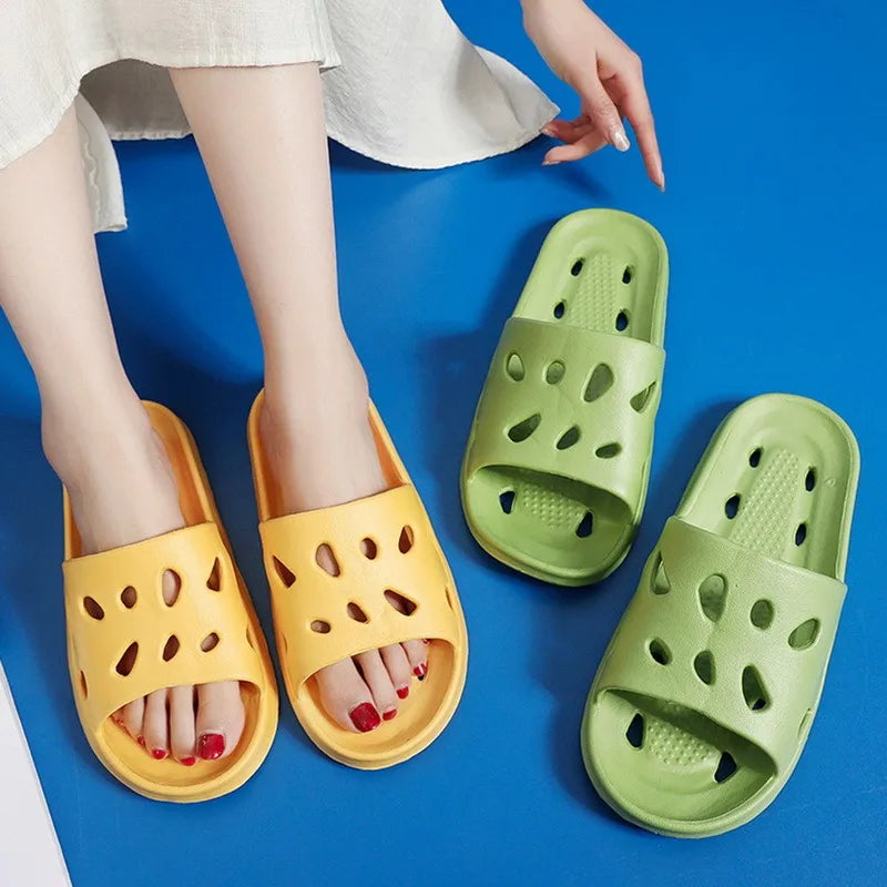 Frauen Dick Plattform Cloud Hausschuhe Sommer Strand Eva Weich Sohle Slide Sandalen Freizeit Männer Damen Innen Badezimmer Anti-Rutsch Schuhe