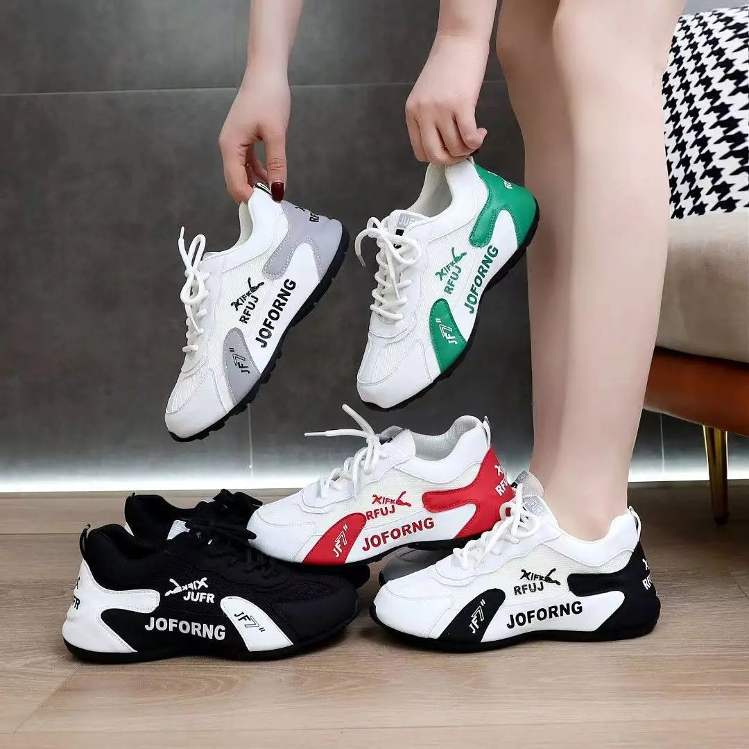 Sneakers Women's Causal 2023 Summer New Fashion Breathable Mesh Lace Up Sports Shoes for Women Platform Ladies Walking Shoes