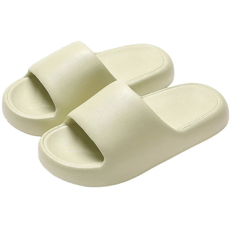 New Soft EVA Slippers Couples Home Slipper Outdoor Beach Summer Sandals Bath Men Flip Flops Non-Slip Women Thick Sole Shoes