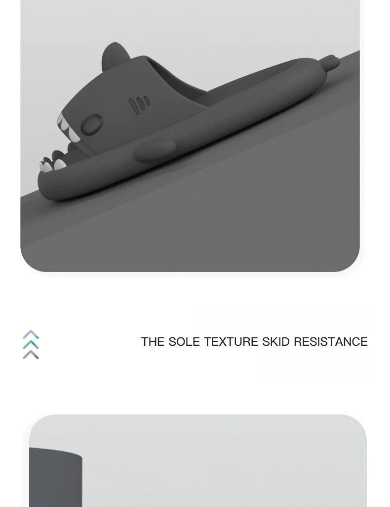 Frauen Cartoon Hai Hausschuhe Männer Innen Badezimmer Slides Sommer Paar Mode Flach Schuhe Sandalen Heim Weich EVA Strand Flip Flops