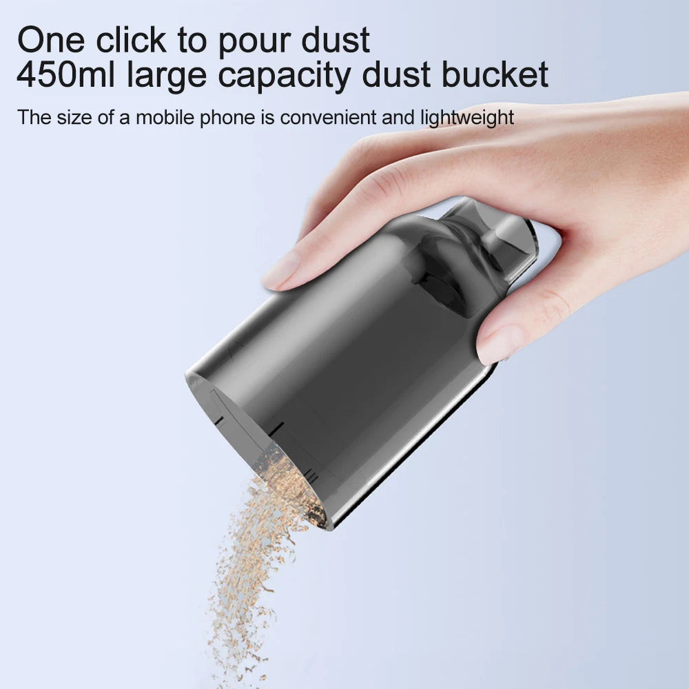 Vacuum Cleaner Strong Suction Cordless Cleaning Machine Robot Home Appliance Car Accessories Powerful Portable Cleaner for Car