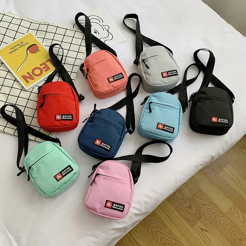 Canvas-Tasche 2025: New Fashion Crossbody Women's - Mobile Canvas Student Versatile Outdoor Sports Mini Collection