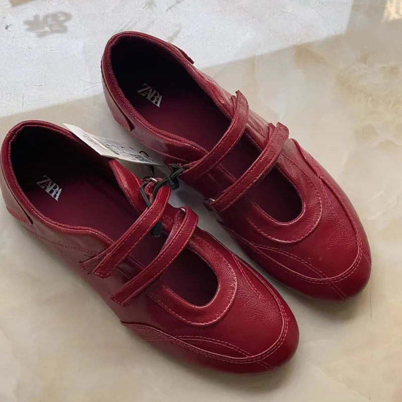 Women Loafers Shoes Fashion Retro Sandals Flats Elegant Woman Summer Shoes 2025 Trend Designer Shallow Cozy Lolita Zapatos Mujer