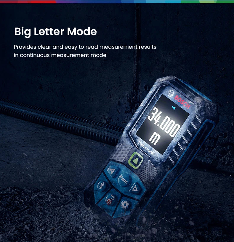 Bosch GLM 50-27 CG Professional Laser Entfernungsmesser 2025 - 50M Elektronisch Messwerkzeuge - Bluetooth App Fernsteuerung Farbiges Display