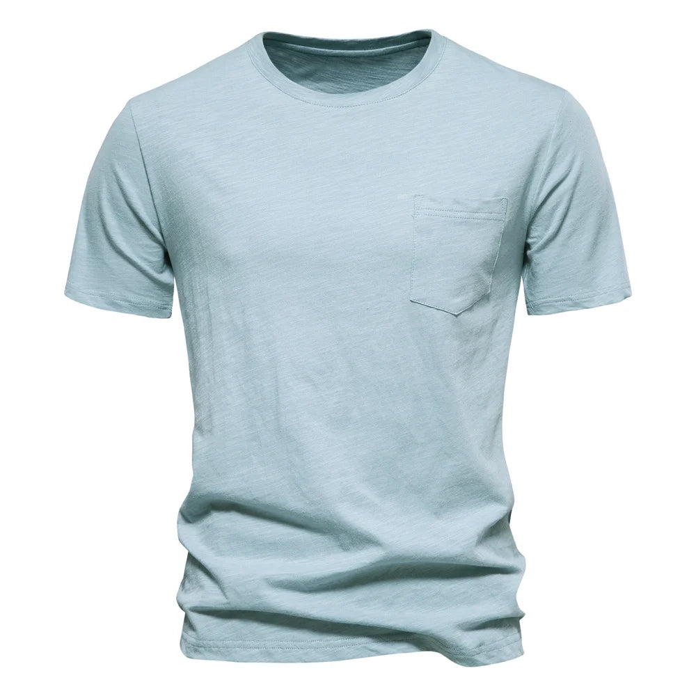 AIOPESON T-Shirt Casual Leicht - 100% Baumwolle Kurzarm