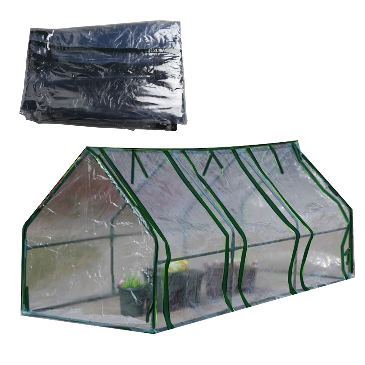 Small Greenhouse Heat Preservation Cover For Outdoor Indoor Plant Portable Mini Greenhouse Tent Gardening without frame