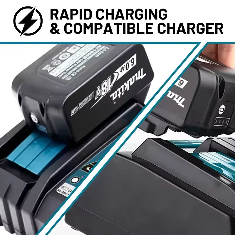 Batería Makita genuina de 18v con cargador de iones de litio recargable para herramienta eléctrica batería Makita de 18 v