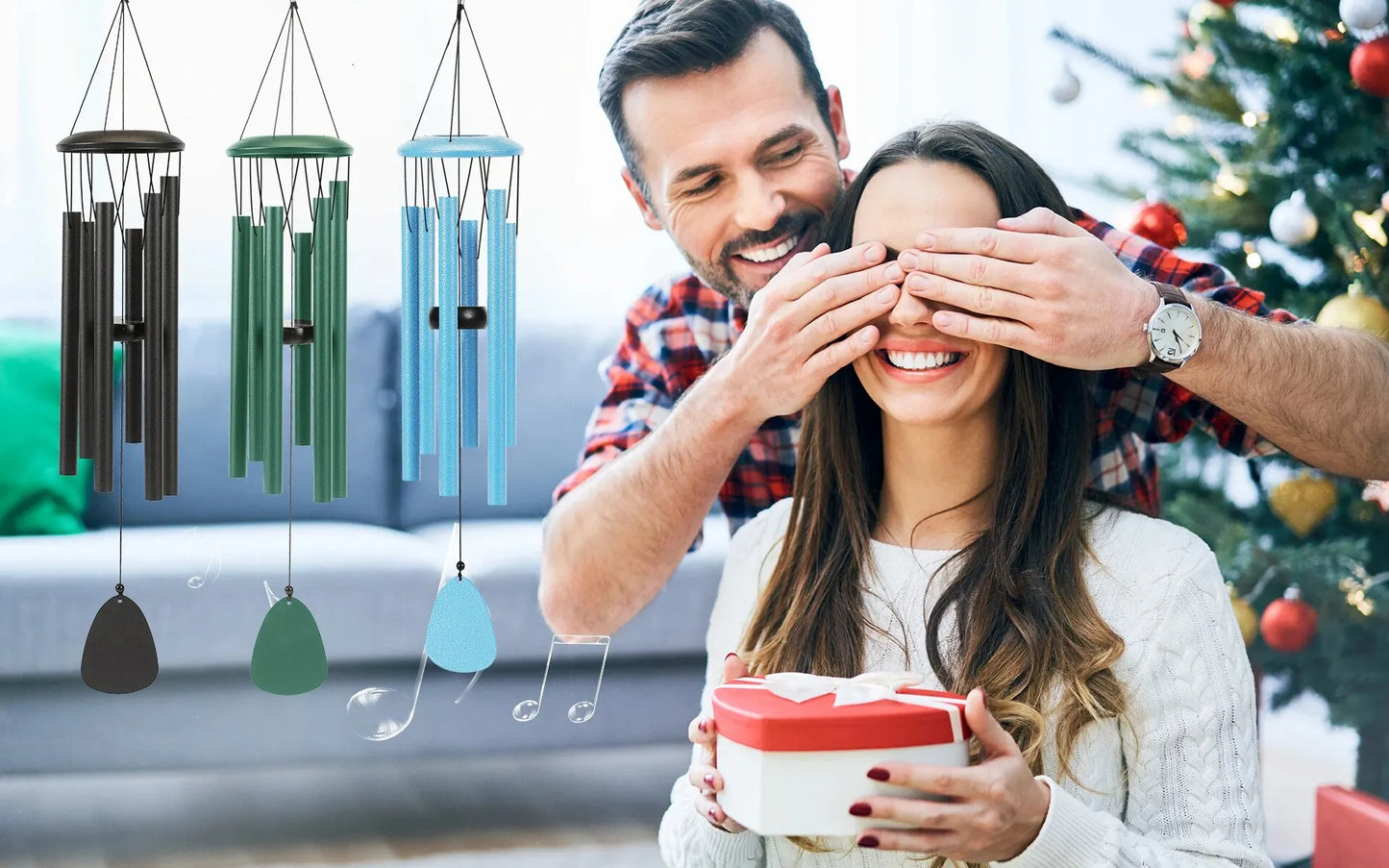 WindArt 26 Zoll Windspiel Außenklang - Aluminium 66 Cm