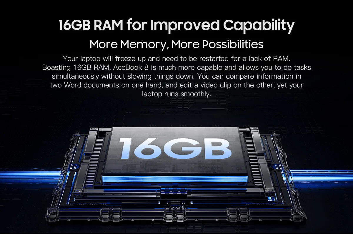 Laptop Blackview AceBook 8 15.6" 12th Gen Intel Alder Lake N97 16GB RAM 512GB SSD + extensie până la 1TB Windows 11 Home 15.6"