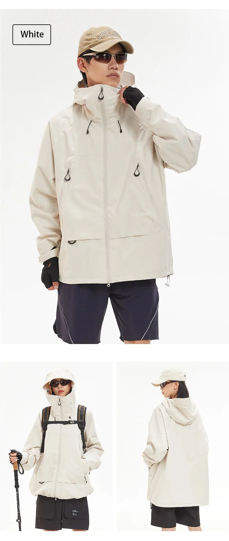 OutdoorPro Wanderjacke Wasserdicht - Unisex 700g S-XXL