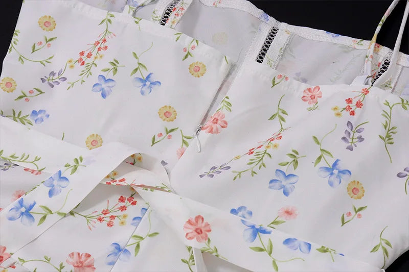 Luna Belle Elegantes Sommerkleid - Blumen Maxi S-XL