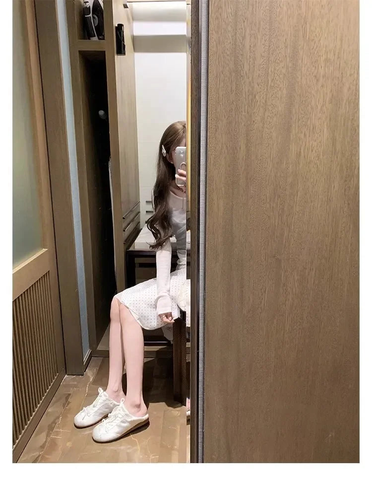 Comemore 2025 Neu Sommer Damen Ballet Stil Süß Mädchen Sport Board Schuhe Mode Satin Schleife Freizeit Flats Damen Komfortabel