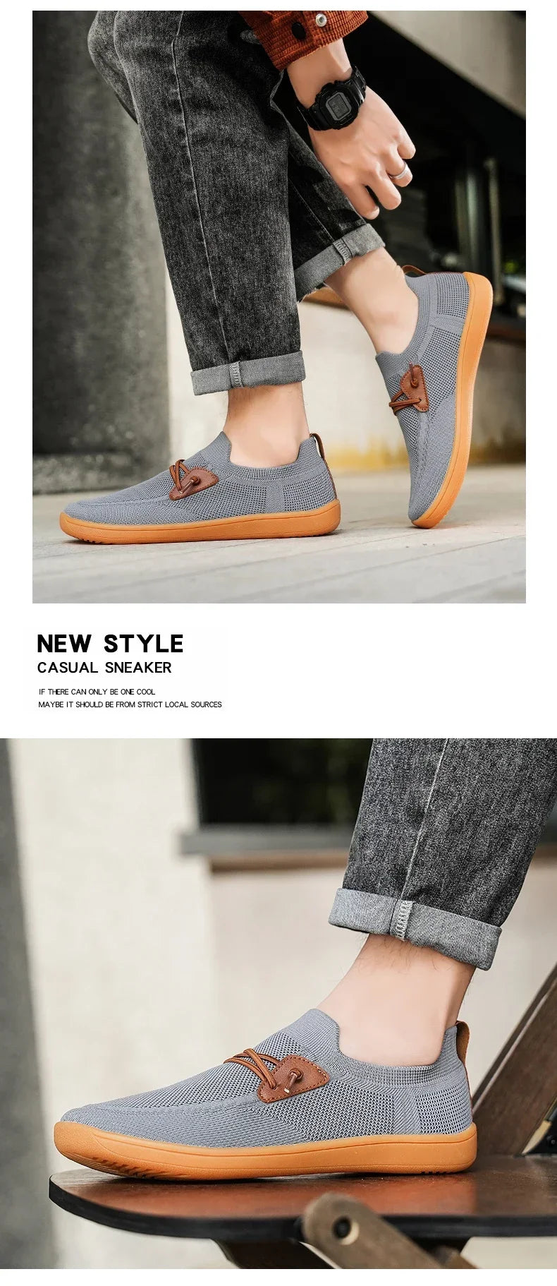 Men Casual Sneakers Minimalism | Zero Drop Sole | Walking Shoes Outdoor Breathable Non-slip Flats Loafer Mens Driving Shoes 2025