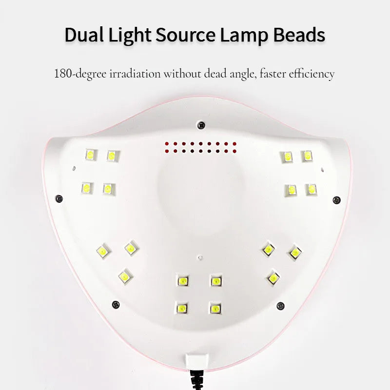 LULAA 54w Lampă UV pentru unghii cu gel Lampă de uscare Material profesional Uscător de unghii Lampă LED pentru accesorii de unghii Instrumente de manichiură