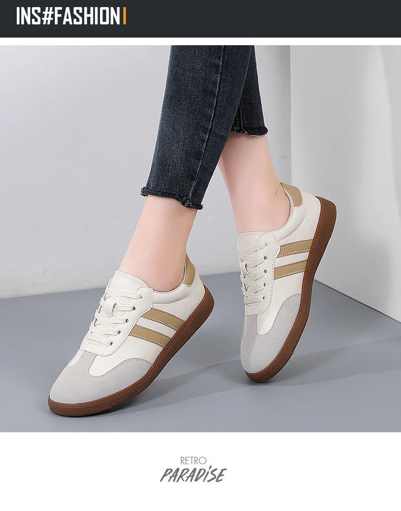 Women Sneakers Fashion Shoes Spring Trend Casual Flats Female New Fashion Comfort White Vulcanized Platform Shoes for Women