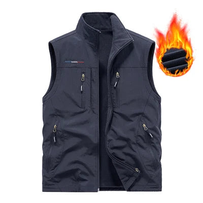 AlpinPro Field Outdoor-Weste Warm - 6 Taschen, Fleece M-XXL