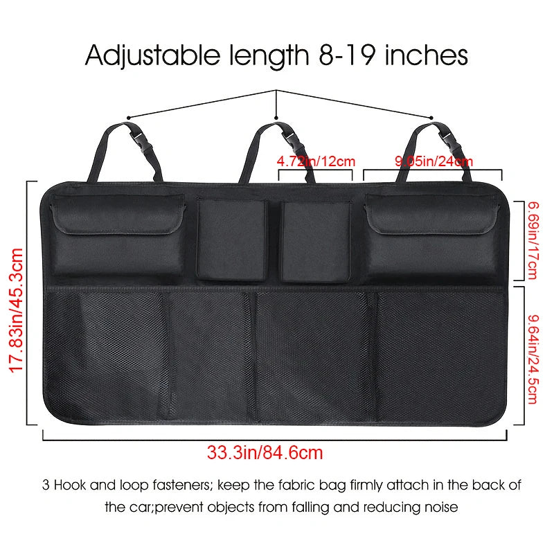 high Capacity Car Seat Back Storage Hanging Bag Car Waterproof Storage Storage Box Mesh Pocket Car Interior Supplies