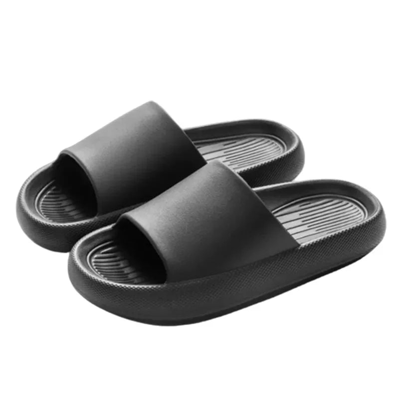 New Soft EVA Slippers Couples Home Slipper Outdoor Beach Summer Sandals Bath Men Flip Flops Non-Slip Women Thick Sole Shoes