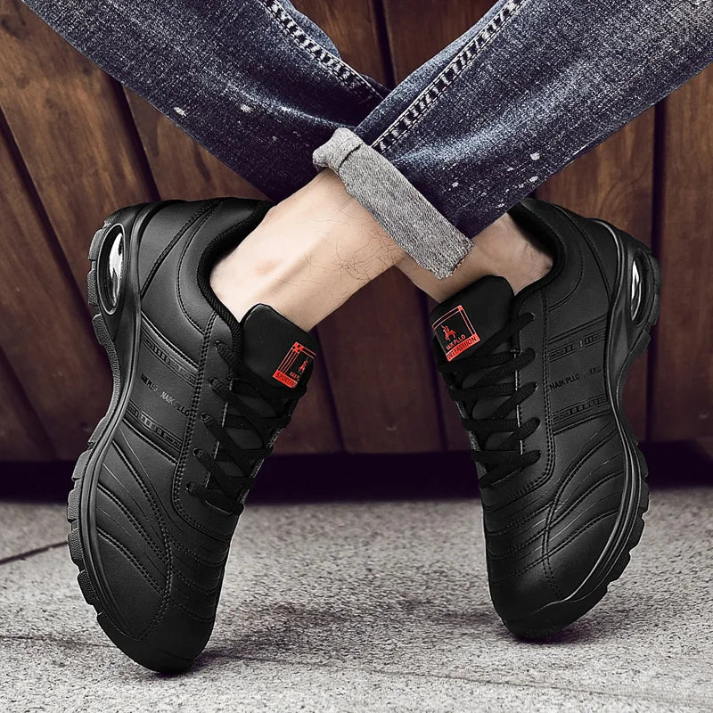 Men Sneakers Running shoes for men Platform New Breathable leather vulcanized shoes zapatos de hombre