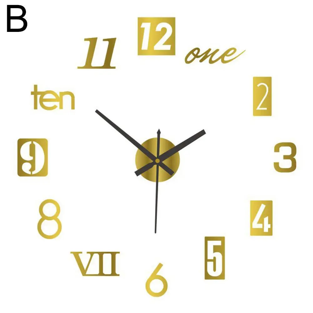 Hign Concerned 3D Leuchtuhr - Rahmenlos Acryl 30cm DIY