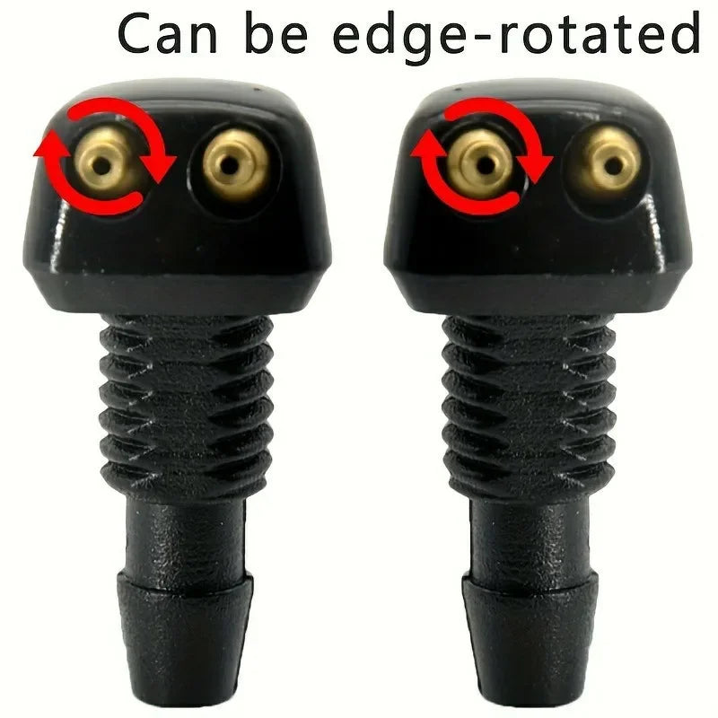 Car Windshield Wiper Washer Spray Nozzle Fits Most Car Models Car Adjustable Dual Holes Windshield Washer Nozzle Wiper