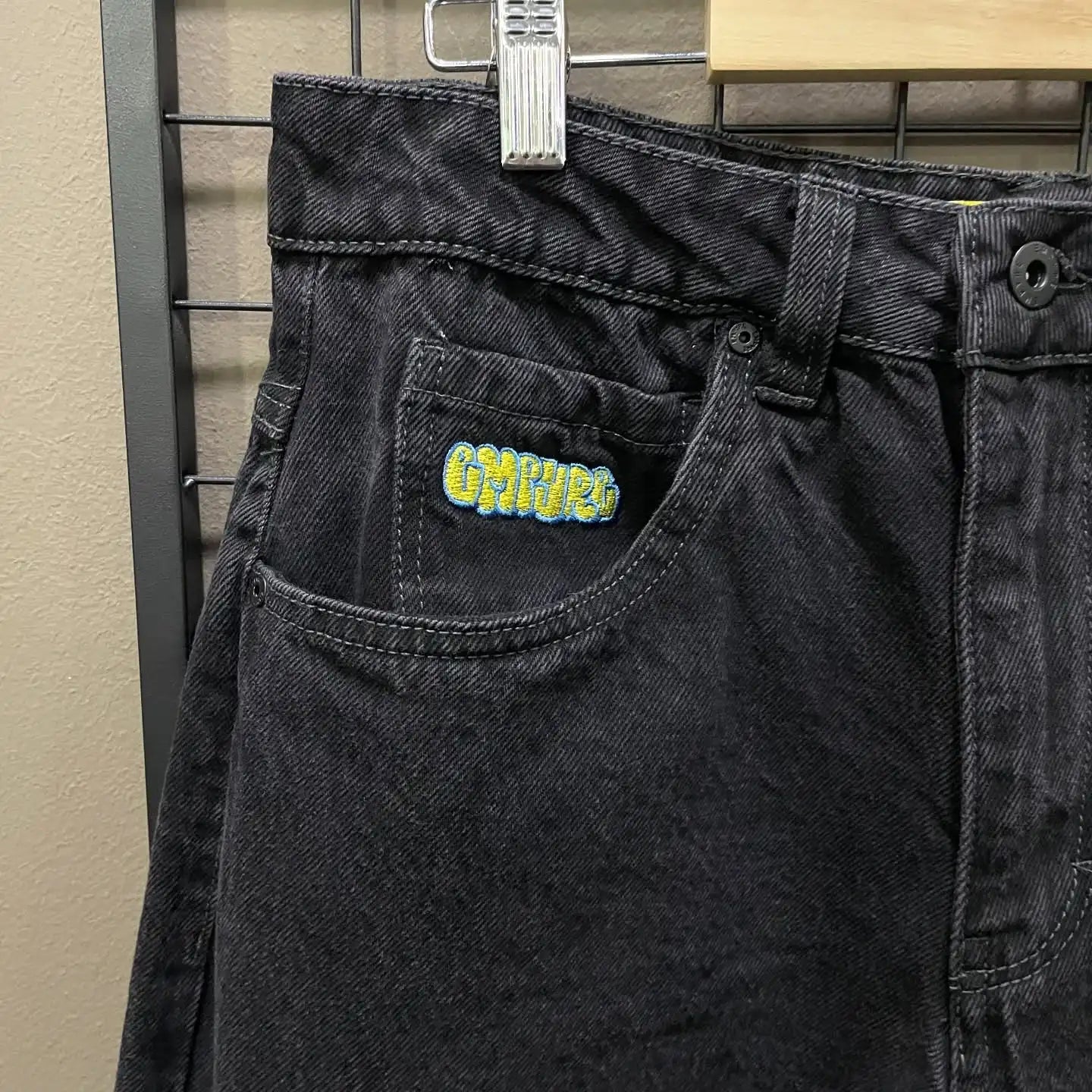 Jeans Y2k Pants Black Jeans Wide Leg Men Retro Loose Fashion Trendy Pants Hip-Hop Streetwear Y2k American Street Casual Jeans