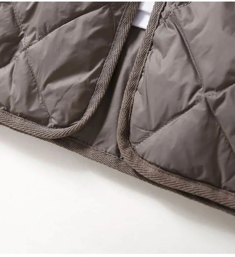 Vestă cu glugă Lumi coreeană - bumbac cu puf, 30–50%