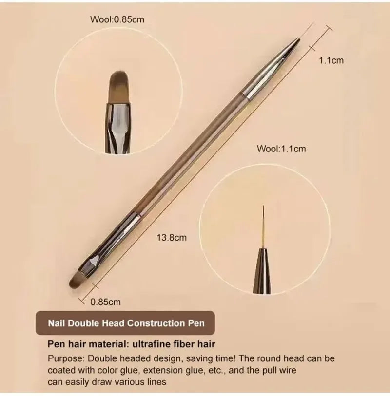 Choice Nagel Pinsel Set Präzision - 9 Stück Kunststoff