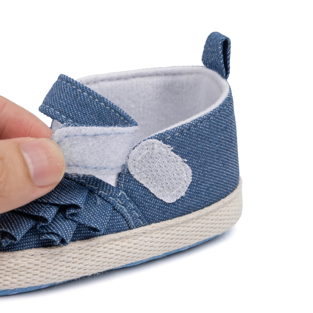 KIDSUN Schöne Spitze Baby Mädchen Schuhe 2025 - Frühling Herbst Baumwolle Sohle Rutschfest - Kleinkind Erste Laufschuhe Krippe Prinzessin Hochzeit