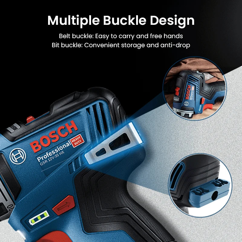 Bosch GSR 12V-35 HX Akku Schraubendreher Multi-Funktion Aufladbar Elektrobohrer Brushless Schraubendreher Heim Rotary Elektrowerkzeug