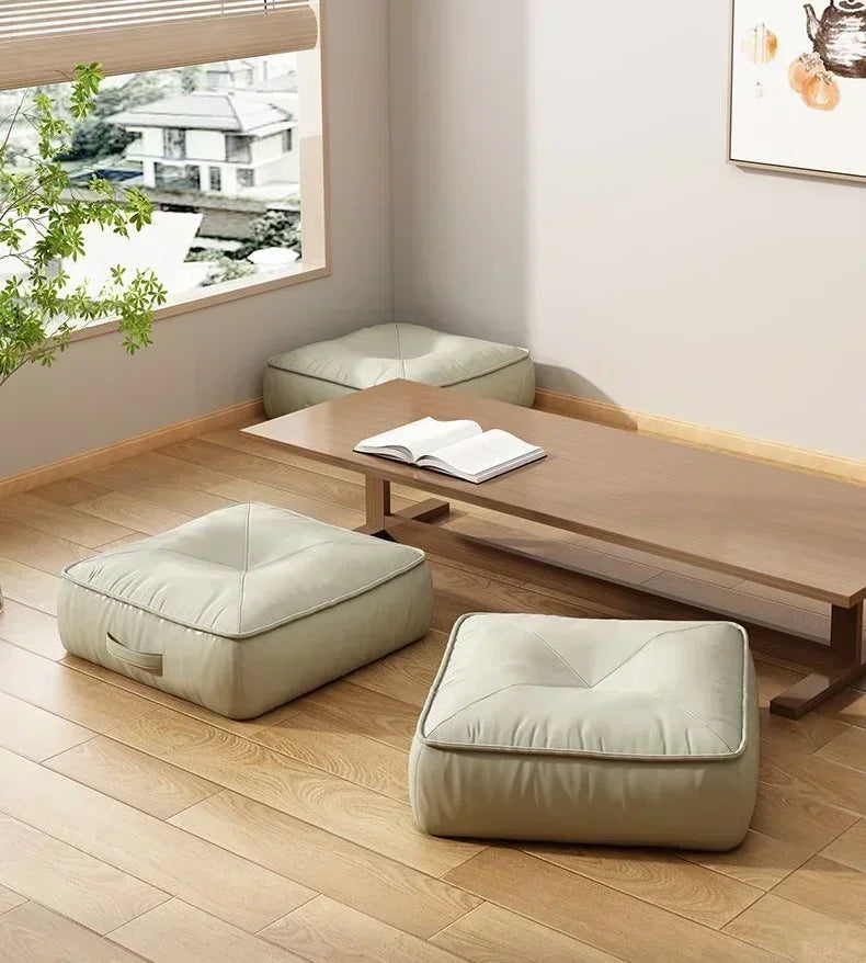 Hubei Dickes Bodenkissen - Größe 40x40 cm, Dicke 8 cm, Samt