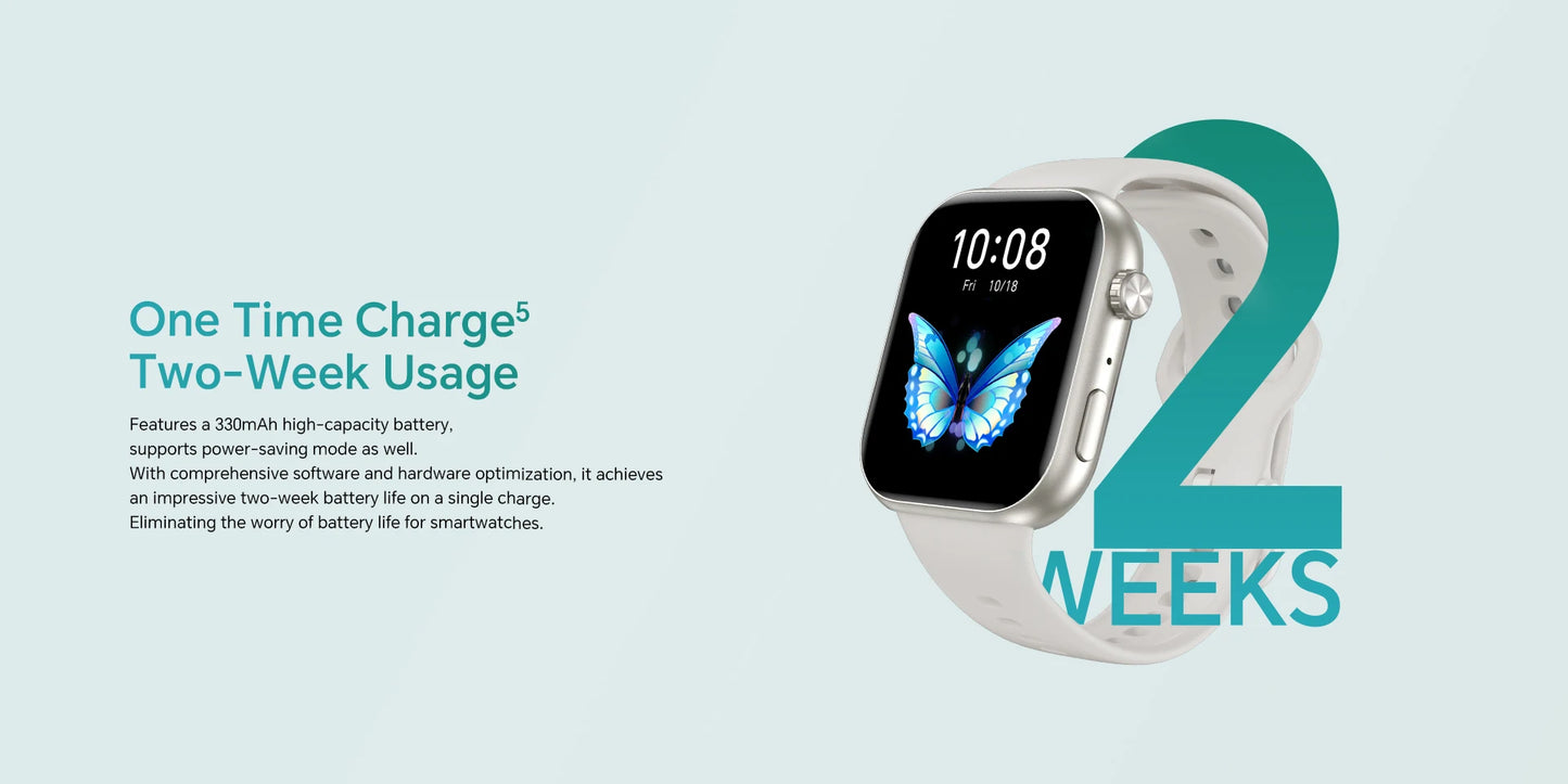 Global Version HONOR CHOICE InFoWear Watch 2i Smartwatch 1.85inches AMOLED Screen All-Day Health Monitoring Bluetooth Call