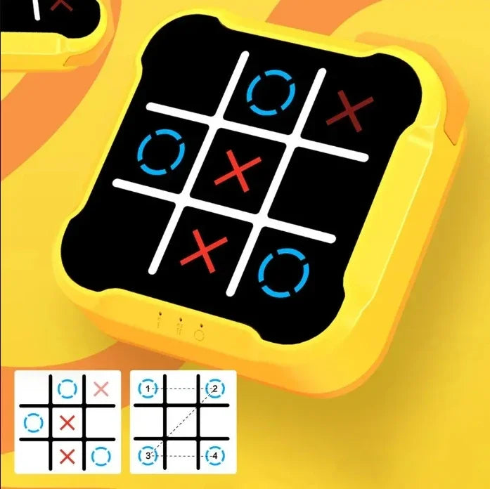 Tic Tac Toe Spiel Kinder Elektronisch Spielzeug Noughts And Crosses Spiel Gedächtnis Training Unendlich Tragbar Reise Spiele Für Kinder Erwachsene
