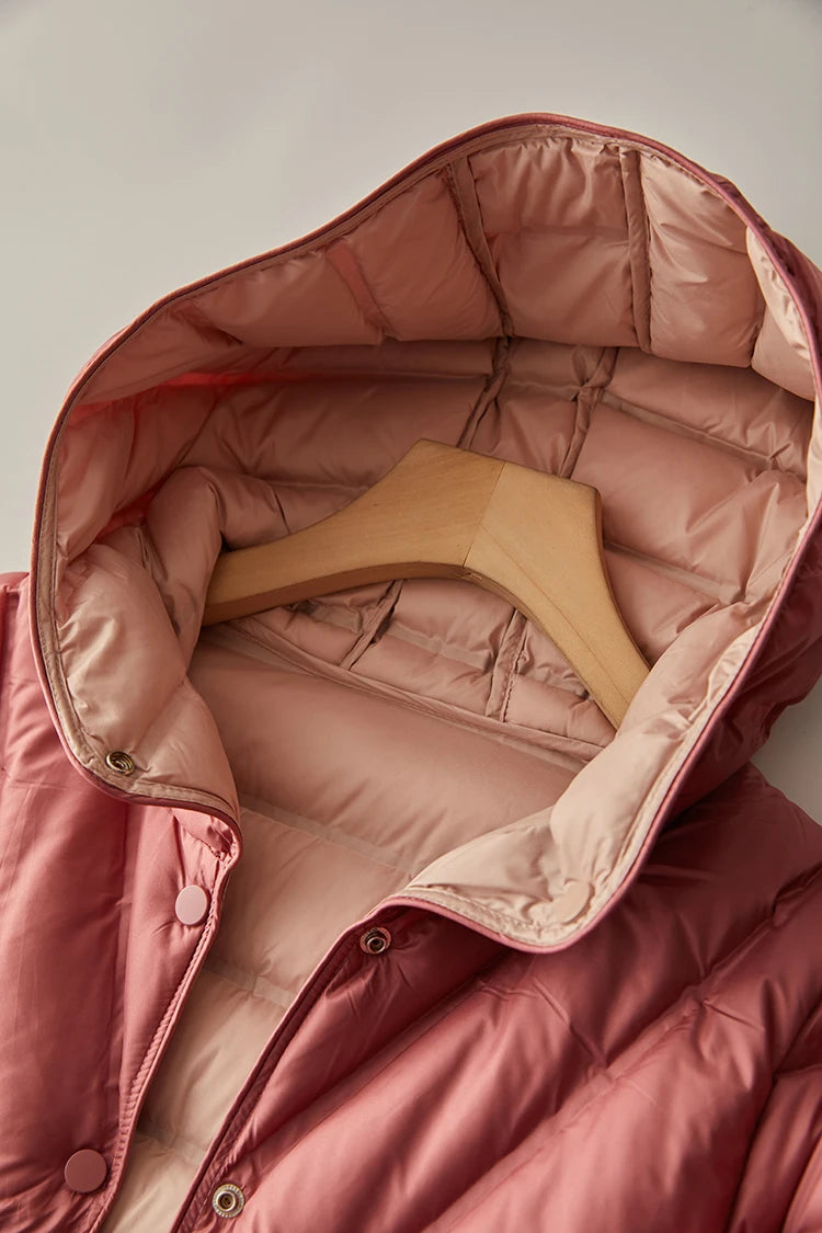 Jachetă Janveny Ultralight Down - Mărimea M Glugă cu două fețe